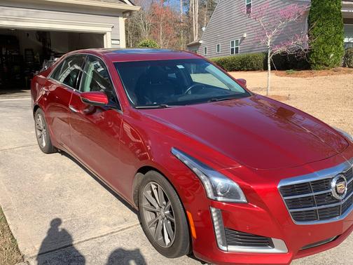 Red 2014 Cadillac CTS 2.0L Turbo Performance