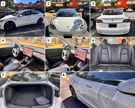 White 2019 Tesla Model 3 Long Range