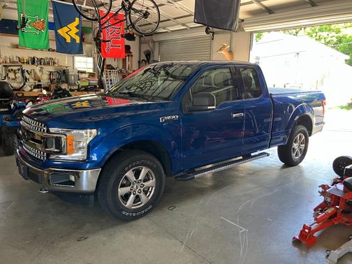Blue 2018 Ford F-150 Lariat