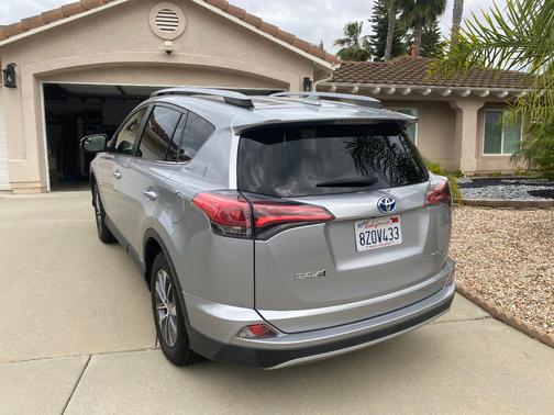 Silver 2018 Toyota RAV4 Hybrid LE