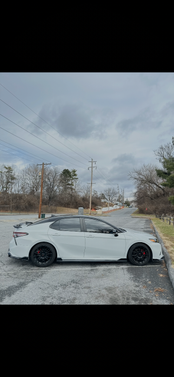 White 2021 Toyota Camry TRD V6