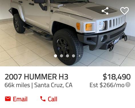 Gold 2007 Hummer H3 Base