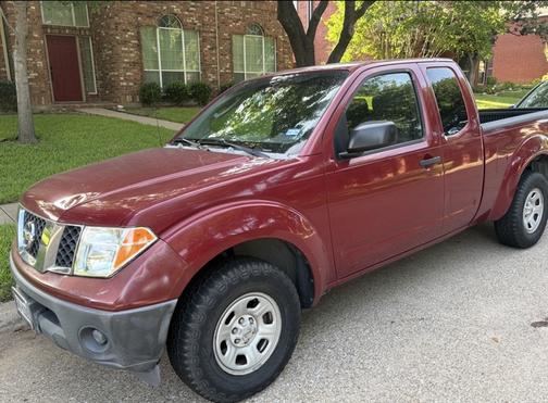 Red 2007 Nissan Frontier XE King Cab