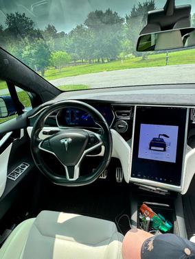 Blue 2017 Tesla Model X 90D