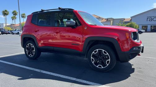 Red 2015 Jeep Renegade Trailhawk