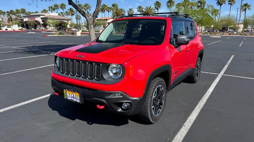 Red 2015 Jeep Renegade Trailhawk