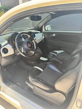 Beige 2016 FIAT 500e Battery Electric