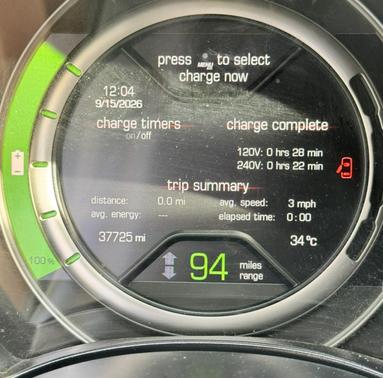 Beige 2016 FIAT 500e Battery Electric