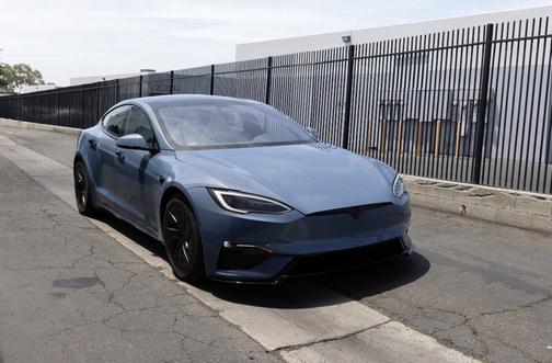 Blue 2026 Tesla Model S Plaid