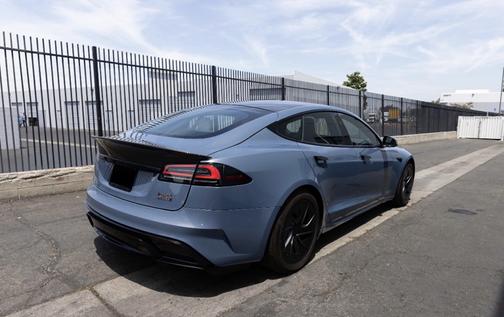 Blue 2026 Tesla Model S Plaid