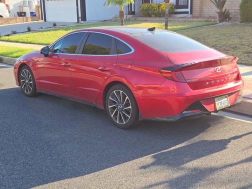 Red 2021 Hyundai SONATA Limited