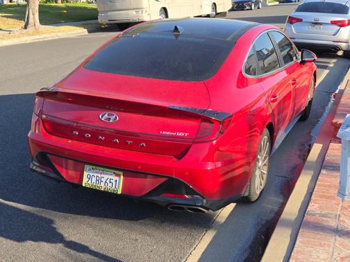 Red 2021 Hyundai SONATA Limited