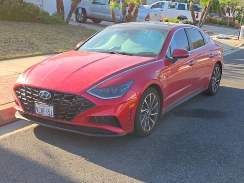 Red 2021 Hyundai SONATA Limited