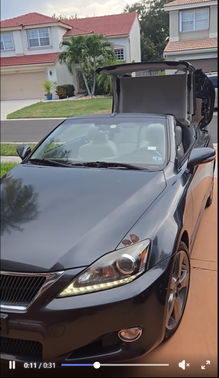 Gray 2011 Lexus IS 250C Base