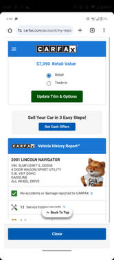 2001 Lincoln Navigator Base
