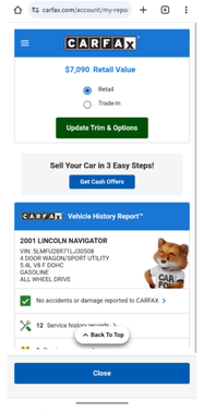 2001 Lincoln Navigator Base