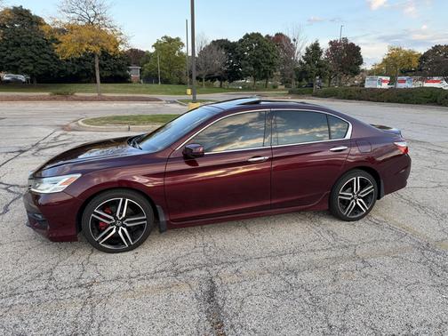 Red 2017 Honda Accord Touring