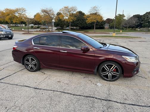 Red 2017 Honda Accord Touring