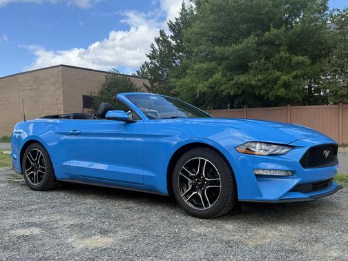 Blue 2023 Ford Mustang EcoBoost Premium
