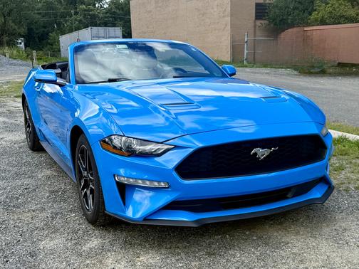 Blue 2023 Ford Mustang EcoBoost Premium