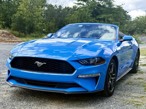 Blue 2023 Ford Mustang EcoBoost Premium