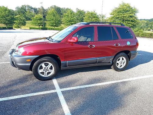 Red 2004 Hyundai SANTA FE GLS