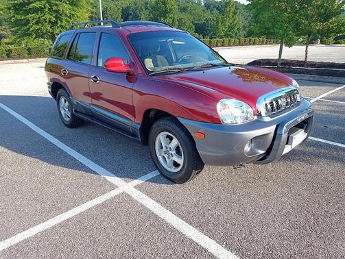 Red 2004 Hyundai SANTA FE GLS