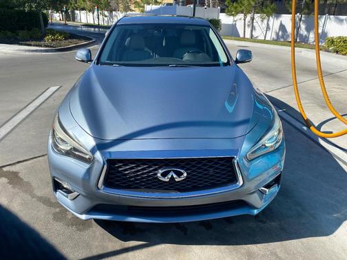Blue 2018 INFINITI Q50 3.0t LUXE