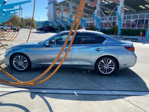 Blue 2018 INFINITI Q50 3.0t LUXE
