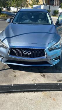 Blue 2018 INFINITI Q50 3.0t LUXE