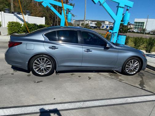 Blue 2018 INFINITI Q50 3.0t LUXE