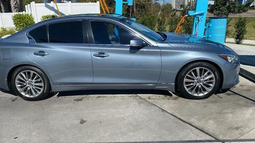 Blue 2018 INFINITI Q50 3.0t LUXE