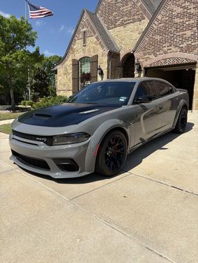 Gray 2023 Dodge Charger SRT Hellcat Widebody Jailbreak