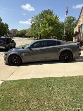 Gray 2023 Dodge Charger SRT Hellcat Widebody Jailbreak