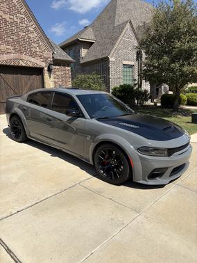 Gray 2023 Dodge Charger SRT Hellcat Widebody Jailbreak