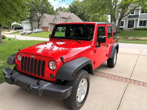 Red 2016 Jeep Wrangler Unlimited Sport