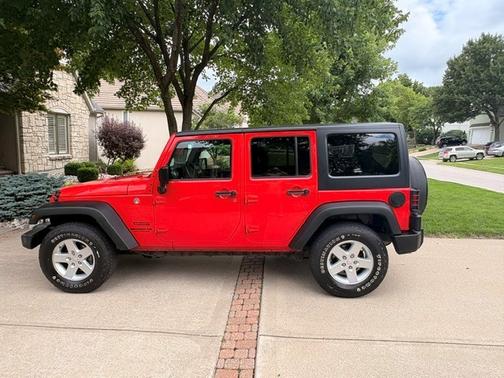 Red 2016 Jeep Wrangler Unlimited Sport