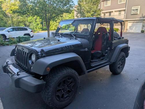 Black 2017 Jeep Wrangler Willys Wheeler