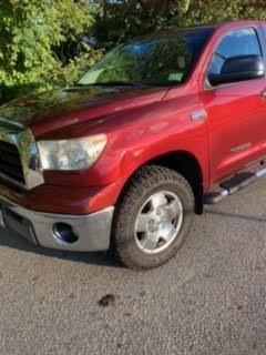 Red 2008 Toyota Tundra SR5 CrewMax