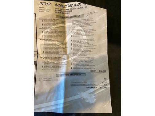 2017 Mazda MX-5 Miata RF Grand Touring