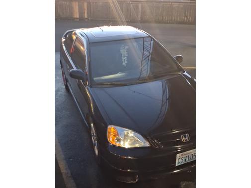 Black 2002 Honda Civic EX