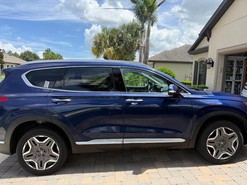 Blue 2023 Hyundai SANTA FE HEV SEL Premium