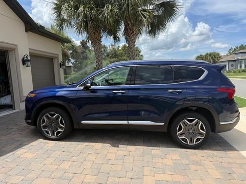 Blue 2023 Hyundai SANTA FE HEV SEL Premium