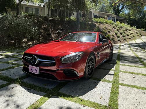 Red 2018 Mercedes-Benz AMG SL 63 Base