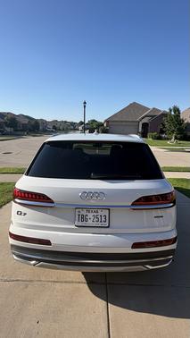 White 2021 Audi Q7 45 Premium Plus