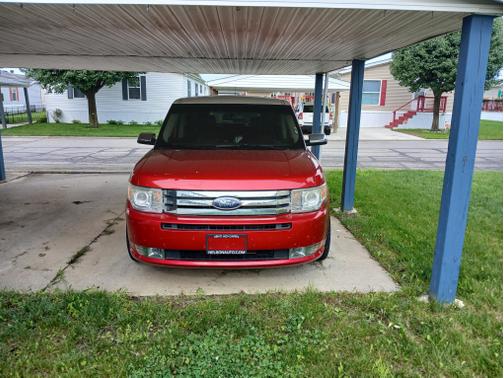 Red 2010 Ford Flex Limited