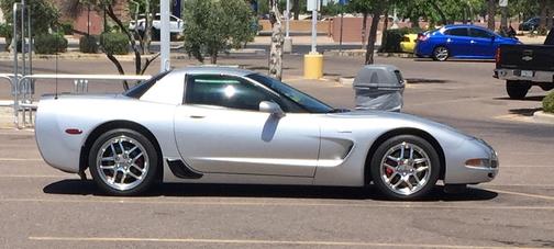 Silver 2001 Chevrolet Corvette Z06
