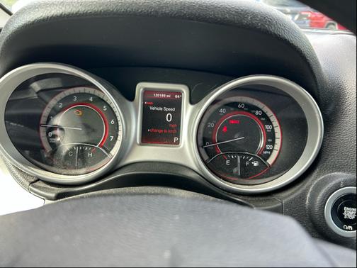 Red 2017 Dodge Journey SXT