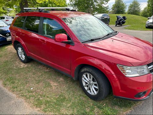 Red 2017 Dodge Journey SXT