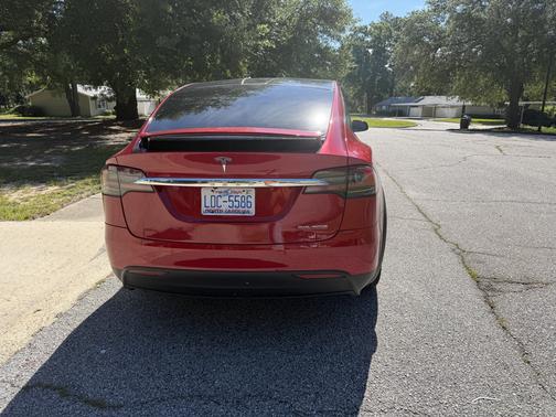 Red 2020 Tesla Model X Performance